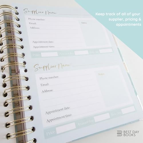 Award Winning 2025 | Luxury White & Gold UK Wedding Planner book organiser | Engagement Gift for Brides & Grooms | A Beautiful Complete Organiser Diary with Matching Gift Box & Smartphone App - 6