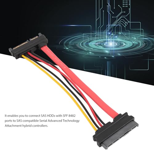 Cable Extensión AYNEFY SATA22P M a SAS29P F miniatura 3