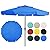 JEAREY 10 FT 2-Tiers Patio Umbrellas Outdoor Large Market Umbrella With Tilt Push Button & Crank Lift System 8 Sturdy Ribs UV Protection Waterproof Sunproof Royal Blue