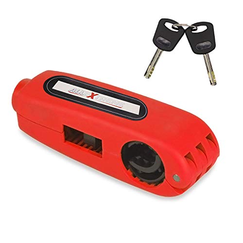 Image of Allextreme EXBAL1R Anti Theft Motorcycle Grip Throttle Brake Handlebar Lock (Multicolor)