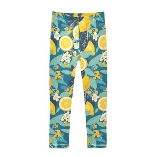 KLL Floral Indonesian Batik Motif Toddler Girls' Leggings Stretchy Full Length Lounge Pants Sports