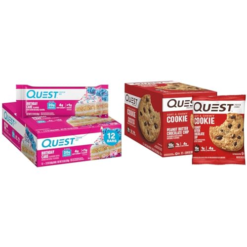 Quest Birthday Cake Barra y Galleta Proteica 24 Cnt miniatura 1
