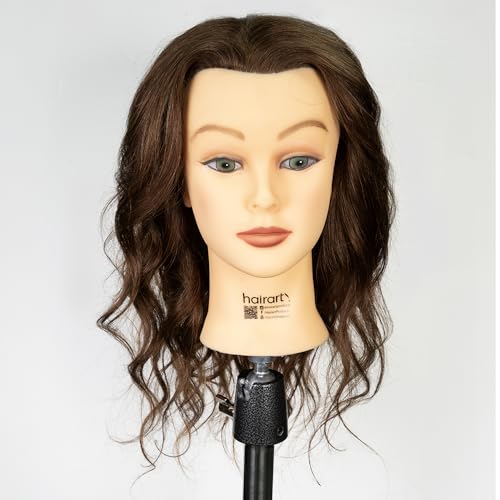 HAIRART Helen 100% Human Hair Mannequin for Cosmetology Training -