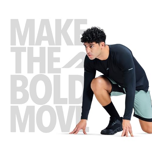 Image of Boldfit Tshirt for Man Full Sleeve Polyester Blend Tshirt for Men Moisture-Wicking 4-Way Stretch Gym Wear Quick-Dry & Breathable Regular Fit Crew Neck Activewear for Running & Casual Wear