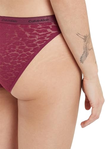 Calvin Klein Damen 3er Pack Slips Bikini Form Low-Rise Unterwäsche, Mehrfarbig (Purple Potion/White/Black), XL – Ansicht 3