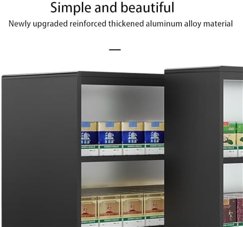 Store Display Rack Wall Mounted Storage Rack Supermarket Convenience Store Automatic Cigarette Rack Space Saving Assembled Display Cabinet,(Cigarette Display Case,Lockable Wall-Mounted Ciga image 5