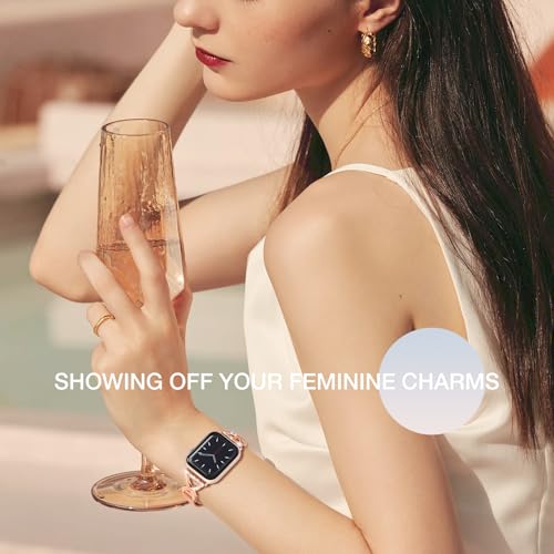 BRG Thin Mesh Loop Apple Watch Band — Champagne Gold (38–42mm) — view 8