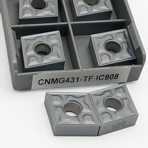 10 piezas herramientas de torneado externo CNMG120404 IC908 miniatura 2