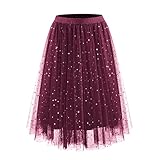 Confort et qualité assurés：Réalisée avec des paillettes résistantes et un tissu doux à l’intérieur, cette jupe ne gratte pas la peau et garantit un confort optimal pendant toute la soirée. La coupe ajustée respecte vos mouvements, sans serrer ni gêner.