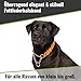 CopcoPet Fettleder Halsband 45–50cm x 20mm Braun – Geflochten mit Zugstopp-Kette – Robust & weich – Verchromte Kette – Lederhalsband für mittelgroße Hunde, Training & Alltag