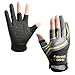 Men's 3-Finger Fishing Gloves - Breathable Anti-Slip Sun Protection for Cycling(Gray)
