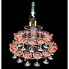 SuperCoolCreations Base Para Tarta, Soporte Redondo De Acrílico Para Tartas De Boda Y Fiesta De Cinco Niveles, 8 Pulgadas, 10 Pulgadas, 12 Pulgadas