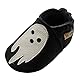 YALION Premium Weich Leder Babyschuhe Krabbelschuhe Lauflernschuhe Hausschuhe mit Geist Schwarz, EU 20/21=M