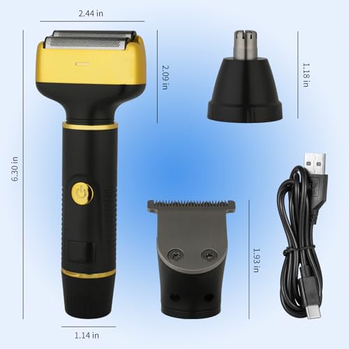 Beanify Electric Razor For Men Women,3 In 1 Travel Cordless Rechargeable Painless Foil Shaver thumb #4