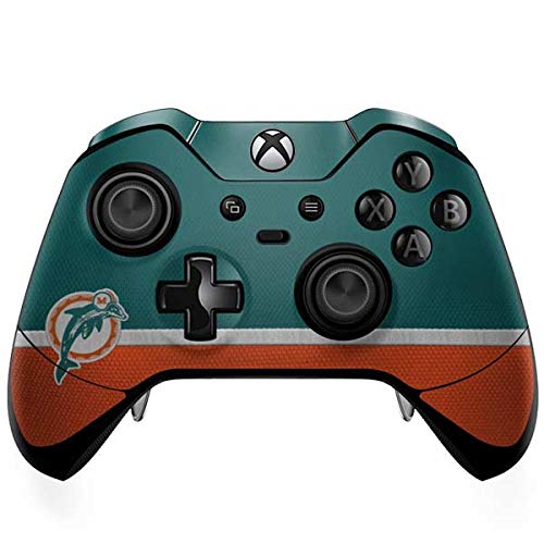 Skinit Decal Gaming Skin Compatible with Xbox One Elite Controller - Officially Licensed NFL Miami Dolphins Vintage Design