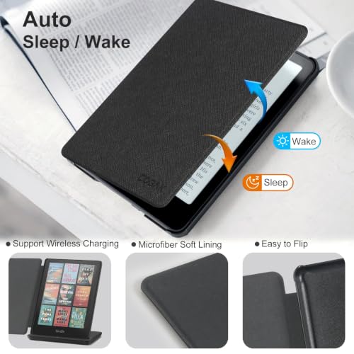 Image of CoBak Magnetic Case for 7 inch Kindle Paperwhite 12th Gen 2024 and Kindle Colorsoft - Compatible with iPhone MagSafe, for Samsung /Belkin /Anker Wireless Charging Pads, Lightweight, Auto Sleep Wake