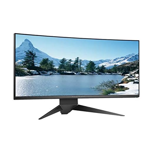 Alienware 1900R 34.1", Curved Gaming Monitor LED-Lit, WQHD 3440 x 1440p Resolution, 4ms 120Hz Overclocked Refresh Rate, NVIDIA G-Sync, 21:9 Aspect Ratio, HDMI, Display Port, 4x USB 3.0, AW3418DW,Black