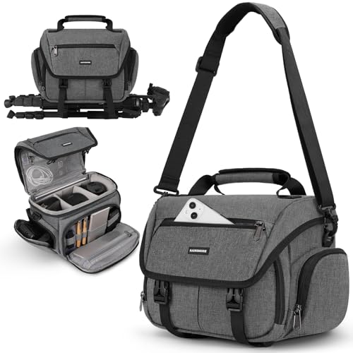 Bolsa para Cámara DSLR/SLR Mirrorless RAINSMORE Gris miniatura 1