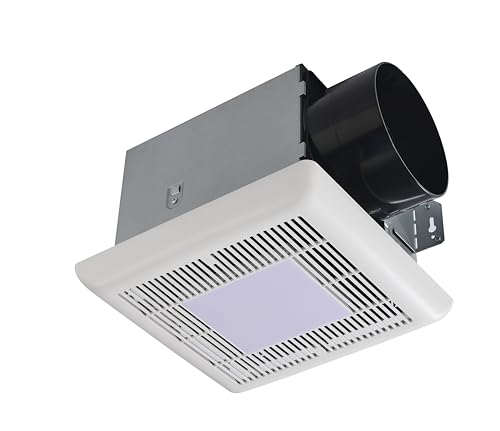 Tech Drive Bathroom Exhaust Fan with Light-150 CFM, 1000lm Dimmable 5CCT LED Light and Night Light Selectable, 6-Inch Duct Super Quiet Ventilation Fan,Easy to Install Ceiling Mounted
