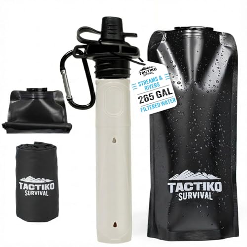Tactiko 20oz Water Bottle Filter Kit (Black)