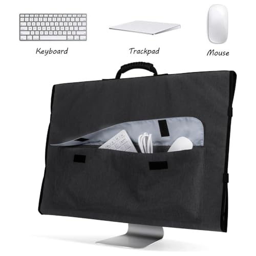 Estuche de transporte para monitores bolsa protectora acolchada color gris resistente 5