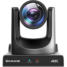 Studio 4K Camera, AI Auto Tracking 20X Zoom NDI PTZ with HDMI SDI USB2.0 for Ministry, Church, Video Production, PoE Support