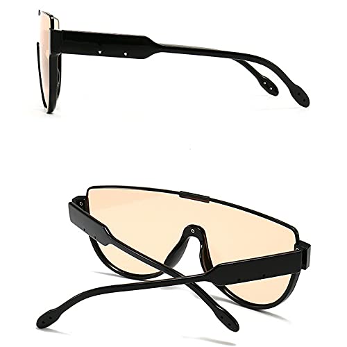 Oversized Sunglasses Women Men Luxury Big Frame Mask Glasses Goggle Flat Top Clear Eye Protection Glasses Shade UV4004