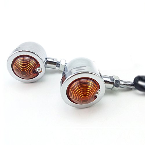 PACASK 2pcs Aluminum Motorcycle Turn Signals Light Bulb for Yamaha