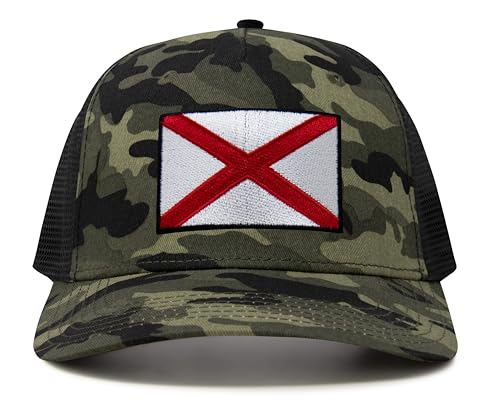 Image of International Tie State Hat for Men and Women, Adjustable Snapback Trucker Baseball Cap with Embroidered Patch