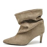 tronchetto open toe beige Design versatile 2 in 1 – Gambale largo e morbido che può essere indossato dritto per un look elegante oppure ripiegato per creare un effetto slouchy con pieghe naturali, perfetto per uno stile casual e moderno.