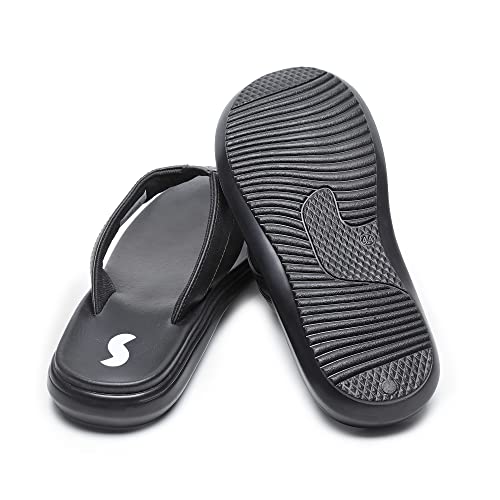 SOLETHREADS SKYWALK | Classy | Comfortable | Ultra-Light | Shock Absorbent | Bounce Back Technology | Water-resistant | Slippers | Flip Flops for Men