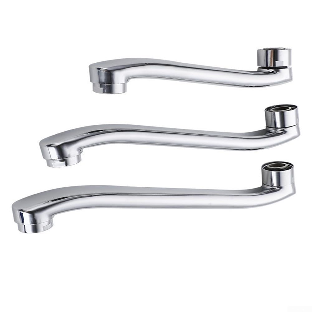 Connettore estensore per rubinetto in acciaio inossidabile, connettore di prolunga per rubinetto da cucina e bagno, parti di ricambio per riparazione rubinetto a parete (18 cm)