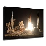 NASA's Artemis Rocket Ship Poster Canvas Print HD Photo Wall Art Home Living Room Bedroom Cafe Office Modern Background Decoration (08x12inch Unframed)
