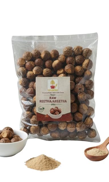 Raw Reetha/Areetha for Hair Wash | Natural Soapnuts for Hair Growth, Shine and Reduced Hair Fall | Chemical-Free Herbal Cleanser (400 g)-image-41