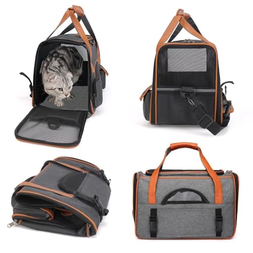 Bolsa Pet Transporte Viagem Mala De Mão Cabine Avião Cães Gatos Luxo Cachorro Passeio Ventilação Tel