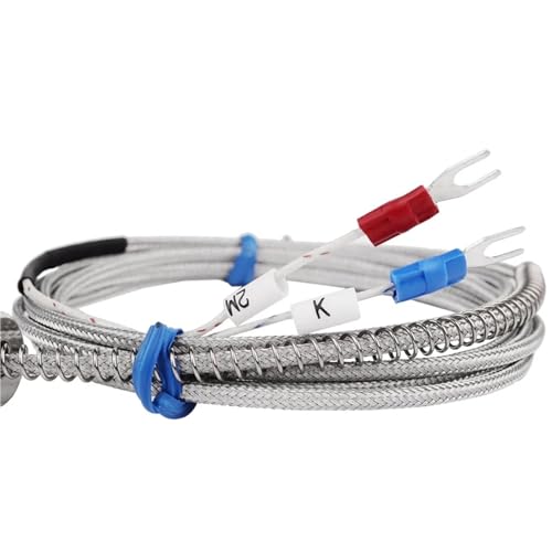 Termopar tipo K de bayoneta para regular la temperatura en moldes e inyectoras con cable de 2m 2