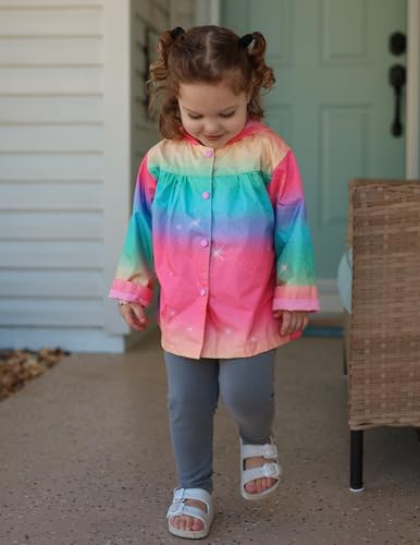 Image of Arshiner Girl Baby Kid Waterproof Hooded Coat Jacket Outwear Raincoat Hoodies