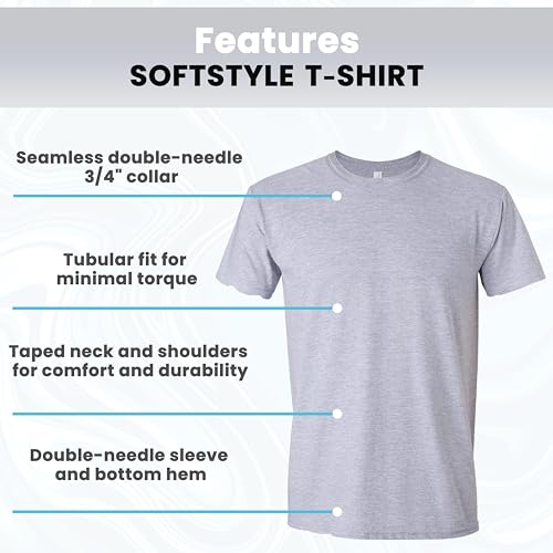 Gildan Unisex Softstyle Cotton T-Shirt, Adult Mens Tee, Multipack 1I3I6I10 Set of 10, 3XL Multicolor3
