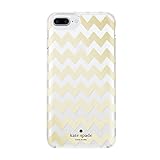 kate spade new york Protective Hardshell Case for iPhone 7 Plus - Chevron Gold Foil