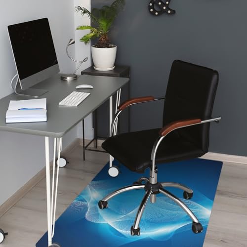 Protège-sol pour chaise de bureau 120x90 rectangulaire et antidérapant