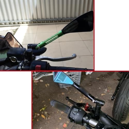 Rétroviseur moto CNC bleu pour Kawasaki Ninja 650R et ER6N - 4