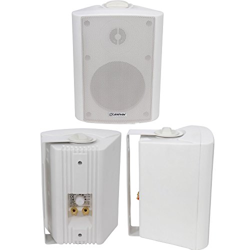 QUALITY 4" 70W White Background HiFi Speaker *100V & 8ohm* Wall Mount Bookshelf