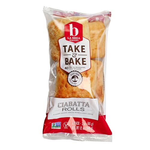 La Brea Bakery Take and Bake Roll, Rustic Ciabatta, 3 oz each (Frozen)