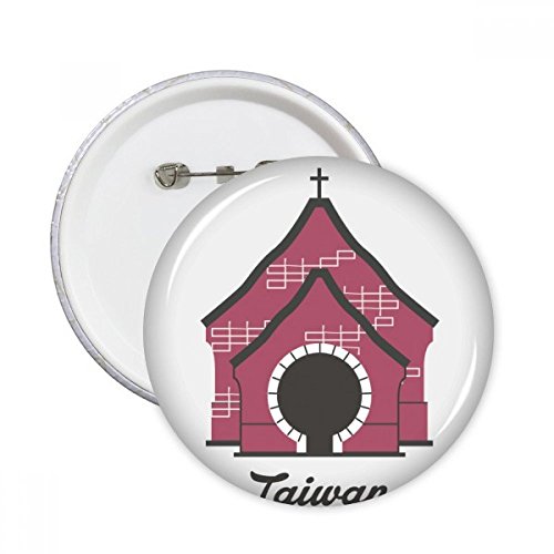 Pins Voyage Taïwan badge rond Sun Moon Lake décoration vêtement multicolore