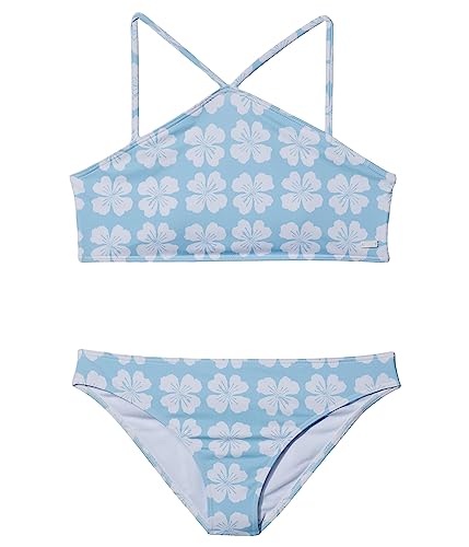 Image of Roxy Girls Vacation Memories Crop Top Set Swimsuit Set