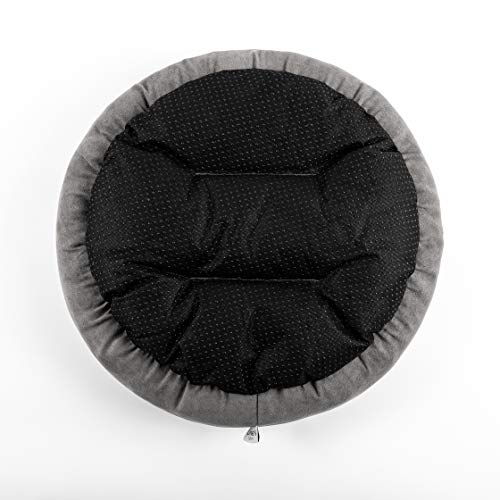 Love's Cabin Round Donut Cat And Dog Cushion Bed, 23In Pet Bed For Cats Or Small Dogs, Anti-Slip & Water-Resistant Bottom, Super Soft Durable Fabric Pet Beds, Washable Luxury Cat & Dog Bed Gray #TOP5