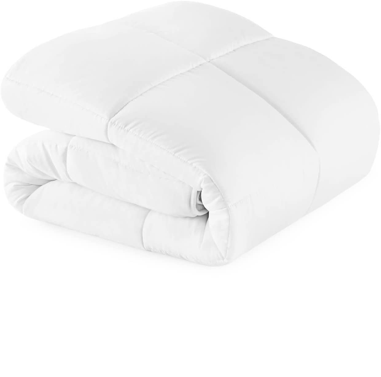 WEEKENDER Comforter Duvet Insert Twin White Quilted Down Alternative All Season Microfiber - Twin - Box Stitched