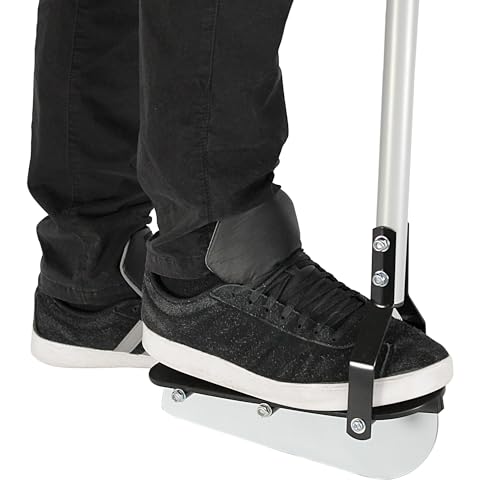 Foto von Kantenstecher - Manueller Kantenschneider - Stahlklinge 28 cm - Schwenkbarer Stiel 102 cm - Einfaches und sauberes Abstechen Ihres Rasens - Großer Fußtritt - Schwenkbarer Griff 102 CM