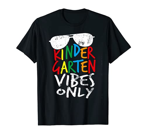 Kindergarten Vibes Solo Torna a Scuola Cool Kids Insegnante Maglietta