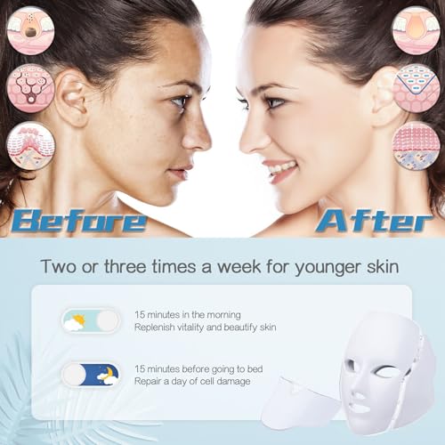 Hxdzfx HK207 Led Facial Light Therapy Mask-Led Face Mask Light Therapy thumb #3